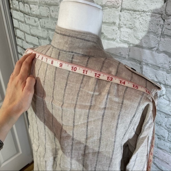 VINCE CAMUTO Light Stone Stripe Blazer Small - Picture 10 of 12